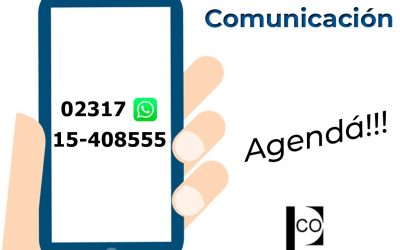 Nueva vía de comunicación-solo whatsApp-COPBA Dto VII