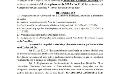 Asamblea General Ordinaria Año 2025
